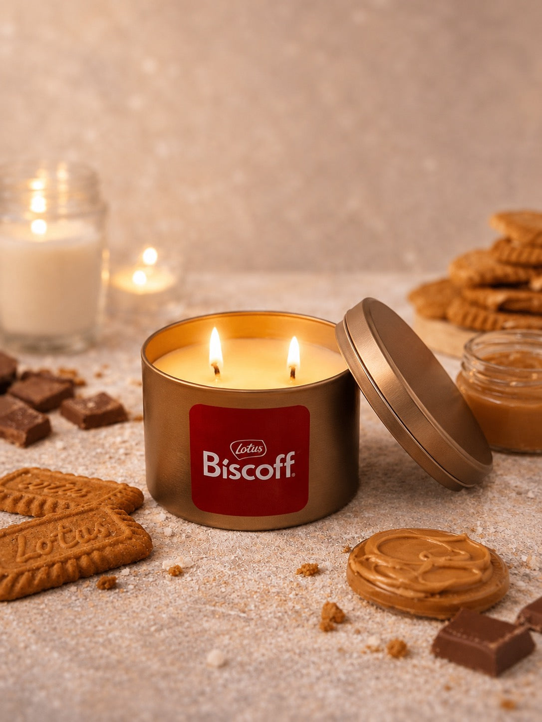 Κερί σόγιας - Lotus Biscoff (200 γρ)
